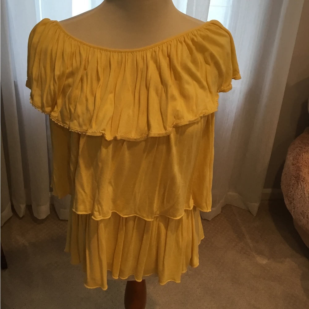 Juicy Couture yellow top size P very good condition